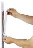 Durable Wandhouder | 5 zichtpanelen | zwart | met profielframef. | 1 stuk - 591401 591401 - thumbnail