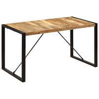 Eettafel 140x70x75 cm massief mangohout - thumbnail