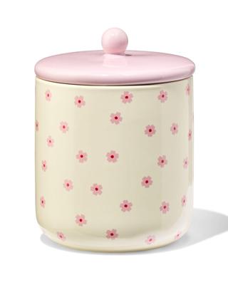 HEMA Voorraadbus 750ml keramiek bloemen