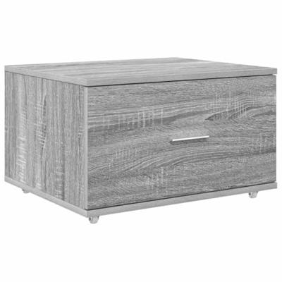 Bureau met lade Grijs sonoma 131,5 x 50 x 106,5 cm Bewerkt hout