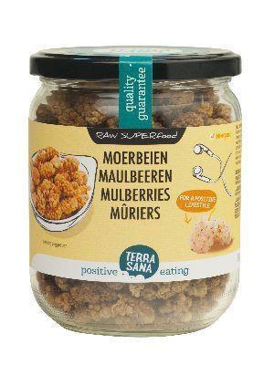 Raw moerbei bessen wit in glas bio 190 Gram Raw moerbei bessen wit in glas bio 190 Gram