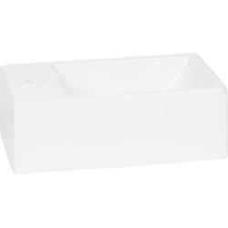 Saqu Inspire Fontein 1 kraangat Rechts 30,5x18x11 cm Wit