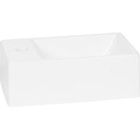 Saqu Inspire Fontein 1 kraangat Rechts 30,5x18x11 cm Wit - thumbnail