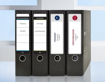 Avery-Zweckform Ordneretiketten L4761-25 61 x 192 mm Papier Wit Permanent hechtend 120 stuk(s)