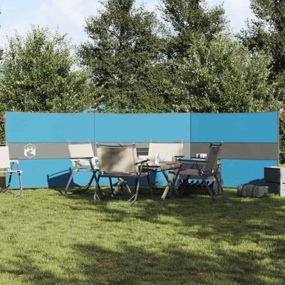 VidaXL Windscherm camping waterdicht 490x123 cm blauw VidaXL Windscherm camping waterdicht 490x123 cm blauw