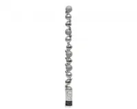 Decoris kerstballen set plastic 14st zilver 3cm - thumbnail