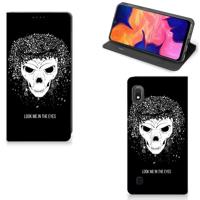 Mobiel BookCase Samsung Galaxy A10 Skull Hair - thumbnail