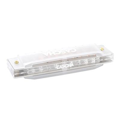 Cascha HH 2277 Fun Blues mondharmonica in C transparant - thumbnail