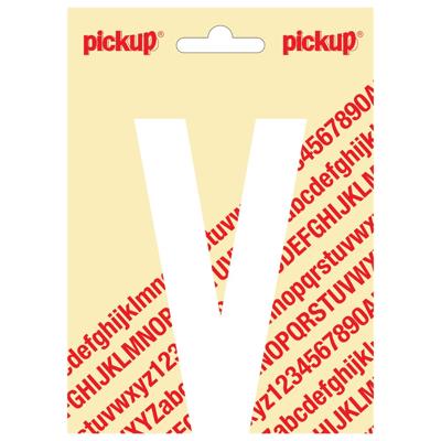 Plakletter Nobel Sticker witte letter V wit Pickup - Pickup Plakletter Nobel Sticker witte letter V wit Pickup - Pickup