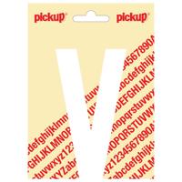 Plakletter Nobel Sticker witte letter V wit Pickup - Pickup - thumbnail