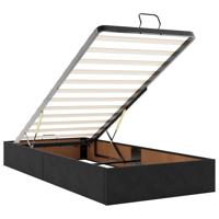 Bedframe zonder matras 90x190 cm fluweel zwart - thumbnail