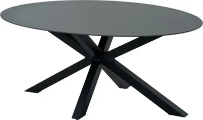 Lesli Living dining tuintafel crest 180x100x73cm zwart