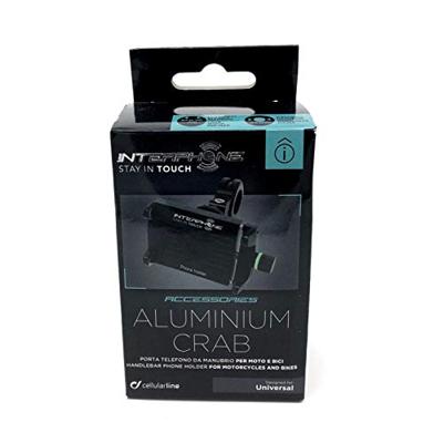 INTERPHONE gsm-houder cell phone holder interph motoalu crab black uni