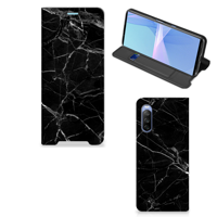 Sony Xperia 10 III | Standcase | Marmer Zwart - Origineel Cadeau Vader - thumbnail
