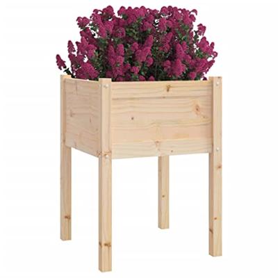 VidaXL Plantenbak 50x50x70 cm massief grenenhout