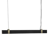Hanglamp led verlichting boven bureau zwart goud &apos;Lilt&apos; l115cm - thumbnail