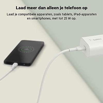Belkin 25W USB-C PD 3.0 Wandlader met PPS oplader - thumbnail