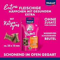 Vitakraft Cat Yums kip met kattengras kattensnack (40 g) 6 verpakkingen - thumbnail