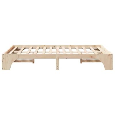 Bedframe Naturel 135 x 190 cm Massief grenenhout