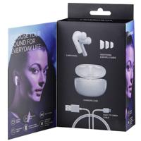 Intenso White Buds TWS True Wireless Hoofdtelefoon T302A met Active Noise Cancelling en tot 35 uur muziekweergave, klein - thumbnail
