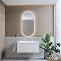 Badkamermeubelset BWS Anubis 80cm 1 Lade Monaco Wit Eiken Met Wastafel (Naar Keuze) - thumbnail