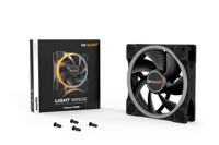 BeQuiet Light Wings PC-ventilator Zwart (b x h x d) 120 x 25 x 120 mm Incl. LED-verlichting - thumbnail