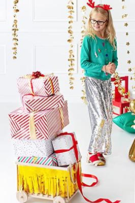 Kadopapier Candy Rood/Wit 70x200 cm