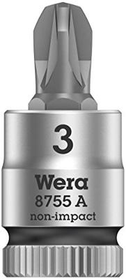 Wera 8755 A Zyklop Bit/dop-combinatie met 1/4" Aandrijving, PZ 3 x 28 mm - 1 stuk(s) - 05003355001 Wera 8755 A Zyklop Bit/dop-combinatie met 1/4" Aandrijving, PZ 3 x 28 mm - 1 stuk(s) - 05003355001