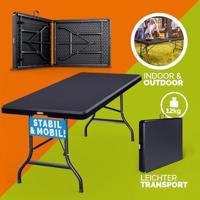 Biertafelset 3 delig inklapbaar Kunststof Antraciet 180cm - thumbnail