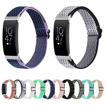 FitBit Charge 5 & 6 Elastische solo loop nylon bandje - Beige FitBit Charge 5 & 6 Elastische solo loop nylon bandje - Beige