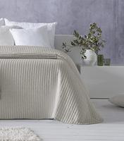Sprei Hosteline AGNES Beige Bed van 90 (1 Onderdelen) - thumbnail