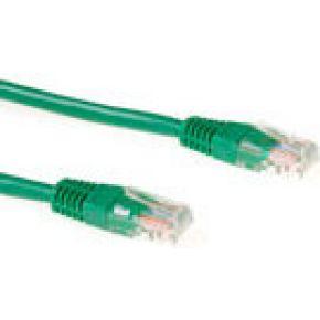 ACT Groene 0,5 meter U/UTP CAT5E patchkabel met RJ45 connectoren