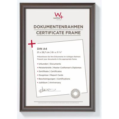 walther+ design KP130D Wissellijst Papierformaat: DIN A4 Antraciet walther+ design KP130D Wissellijst Papierformaat: DIN A4 Antraciet