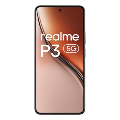realme P3 Smartphone 5G, 8 + 256 GB, batterij 5260 mAh, 45 W opladen, Snapdragon 6 Gen 4 chipset, AI 50MP camera, e-Sport Pro display 2000 nits 120 Hz, IP69, grijs (zonder adapter)