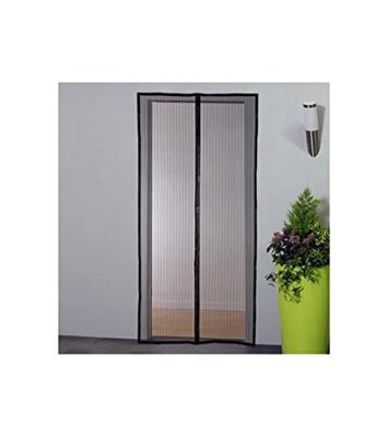 Klamboe magnetische gordijndeur - H230 cm x L100 cm - Zwart polyester