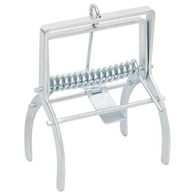 Mollenvallen 4 st gegalvaniseerd staal zilverkleurig