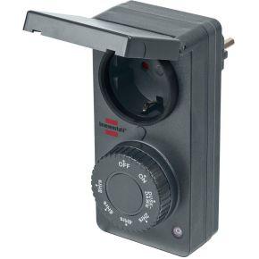 Brennenstuhl 1506120 Schakelklok Analoog 1800 W IP44 Schemerfunctie Brennenstuhl 1506120 Schakelklok Analoog 1800 W IP44 Schemerfunctie