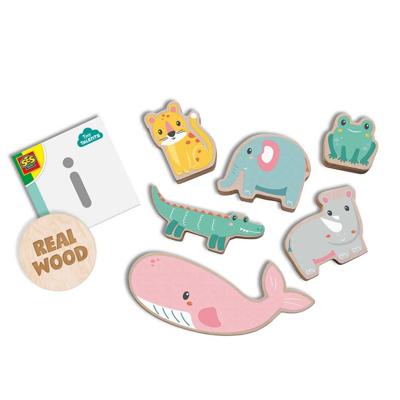 Playset SES Creative Wooden animals to balance and stack