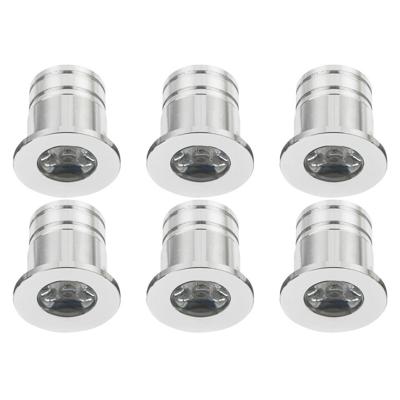 LED Veranda Spot Verlichting 6 Pack - Velvalux - 3W - Natuurlijk Wit 4000K - Inbouw - Dimbaar - Rond - Mat Zilver - Aluminium - Ø31mm
