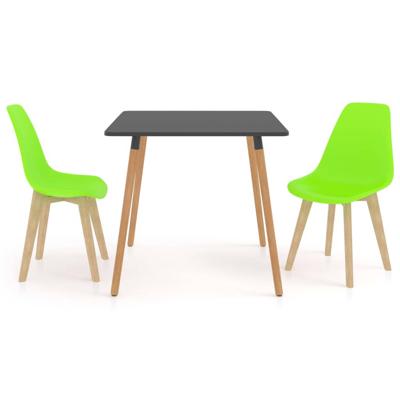 vidaXL 3-delige Eethoek groen