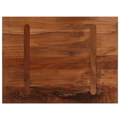 Tafelblad rechthoekig 90x60x2,5 cm massief gerecycled hout