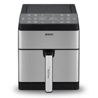 SOGO Human Technology Advanced 1800 Airfryer 8 l 1800 W Zwart, RVS - thumbnail