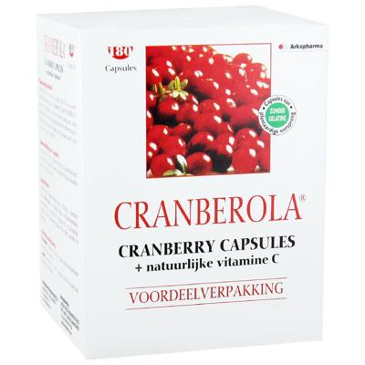 Cranberola Cranberry capsules 180 Vegetarische capsules
