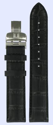 Horlogeband Tissot T600013369 Leder Zwart 19mm Horlogeband Tissot T600013369 Leder Zwart 19mm