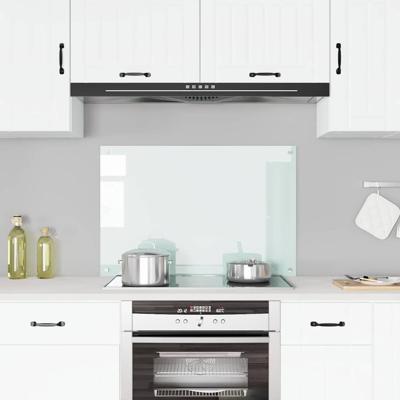 VidaXL Spatscherm keuken 90x60 cm gehard glas wit VidaXL Spatscherm keuken 90x60 cm gehard glas wit