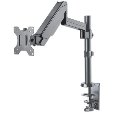 Manhattan 461580 Tafelbeugel voor monitor Aantal monteerbare displays: 1 Display(s) 43,2 cm (17) - 81,3 cm (32) Zwart Draaibaar, In hoogte verstelbaar,