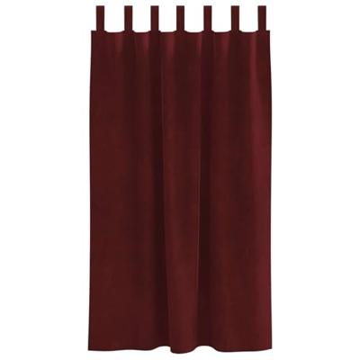 VidaXL Verduisterende gordijnen 2 pcs wijnrood 140 x 175 cm fluweel