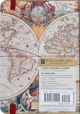 Old world Compact diary 16 Maanden 2026