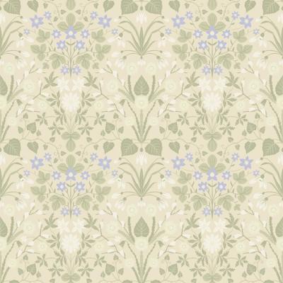 Dutch Wallcoverings Langenas - Varblommor - Beige