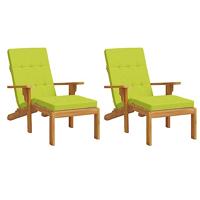 VidaXL Terrasstoelkussens 2 st oxford stof heldergroen - thumbnail